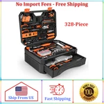 328-PIECE Set Kit Toolbox Storage Case With Drawer General Household. Fixed Price $161.98.