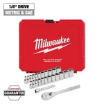 Milwaukee 1/4 In. Drive Ratchet & Socket Mechanics Tool Set (25-PIECE). Fixed Price $64.95.