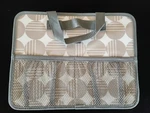 Thirty One Fold File Deluxe Organizer Expanding Deco Dots Beige White & Gray. Fixed Price $35.00.