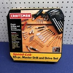 Sears Craftsman Usa 85PC Speed-lok Master Drill And Drive Set 26185. Fixed Price $55.55.