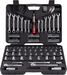 161-PIECE Mechanic Tool Set Complete Socket Wrench Kit For Home & Auto. Fixed Price $128.99.