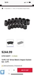 Mac Tools Socket Set. Fixed Price $175.00.