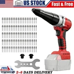 Rivet Gun For Milwaukee 18V Battery, Cordless Tool With 3 Size (1/8",. Fixed Price $85.99.