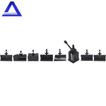 Bxa 250-222 Wedge Type Tool Post With 7PC Holders Swing Dia 10 15". Fixed Price $182.00.