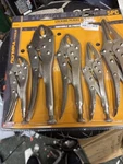 Olympia Tools Locking Pliers Set, 84-619, 5 Piece. Fixed Price $22.99.