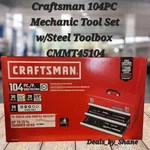 Craftsman Piece Mechanic Set W/steel Toolbox (CMMT45104). Fixed Price $211.65.