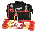 Wiha 32878 14 Piece Master Electrician's Insulated Tool Set Canvas Bag. Fixed Price $427.24.