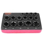 Vevor Impact Sockets Set 15PCS 6-POINT 3/8" Drive Bit Ratchet Tool Kit 10-24MM. Fixed Price $42.99.
