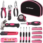 Cartman 52-PIECE Tool Set Hand With Easy Carrying Round Pouch Perfect. Fixed Price $57.48.