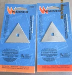 Lot Of Two Warner Molding Scraper Blades Triangle Paint Putty Removal. Fixed Price $8.50.