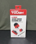 4-PIECE Hyper Tough Scrub Brush Cleaning Attachment Set For Electric Drills. Fixed Price $11.95.