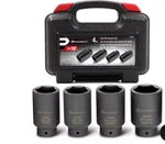 Powerbuilt Impact Socket Set 30, 32, 34, 36MM 1/2" Dr Point Piece Axle Nut. Fixed Price $30.46.
