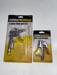 Central Pneumatic Blow Gun Item 68260 + 68263 Lever Style Set Of. Fixed Price $20.00.