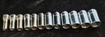 Snap-on Tools 12PC FSMS8-FSMS19 3/8" Drive Metric 8MM-19MM Semi-deep Socket Set. Fixed Price $199.99.