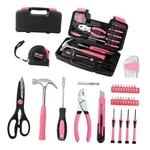 39-PIECE Household Tool Set Perfect For Home, Garage, Office And Dorm Pink. Fixed Price $24.92.