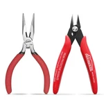 Houseran 2-PIECE Mini Pliers Set 5" Needle Nose & Flush Wire Cutters. Fixed Price $17.99.