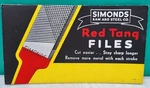 Simonds Red Tang Files Tool Advertising Print Ink Blotter Nos Vintage 1940S. Fixed Price $19.95.