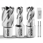 Vevor Annular Cutter Set Mag Drill Bits Kit Pcs Weldon Shank 1/2" 5/8" 1". Fixed Price $46.90.