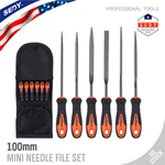 6PC Needle Files Set Flat Square Triangular Round Forged Heat-treat Steel. Fixed Price $8.09.