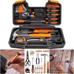 39 Piece Set Hand Kit Plastic Toolbox Storage Case Orange General Household. Fixed Price $35.69.