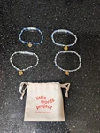 Little Words Project Bracelet Set Of 4: Blessed, Faith, Inhale, Exhale W/ Pouch. Fixed Price $49.99.
