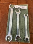 Indestro Duro Flare Nut Line Wrench Set Sae 3PCS 6 Sizes Vintage Nos Usa Made. Fixed Price $29.99.