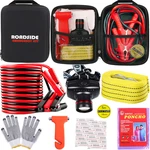 Yilairiou Car Emergency Roadside Kit, With Jumper Cables Automotive Black. Fixed Price $30.61.