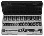 Grey Pneumatic 82229M 1/2" Drive 12 Point Piece Metric Duo Socket Set New!. Fixed Price $266.92.