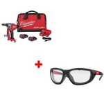Milwaukee 2660-22CT M18 Fuel 1/4" Rivet Tool Kit W/ 48-73-2040 Safety Glasses. Fixed Price $1283.59.