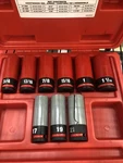 Milwaukee 49-66-7832 Shockwave Impact Duty Piece 1/2IN Socket Set Red/gray. Fixed Price $80.00.