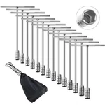 14PCS T-handle Wrenches Metric Socket Set, 6MM,-19MM Cr-v, Chrome Vanadium St.... Fixed Price $79.86.