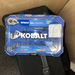 Kobalt 50-PIECE Sae & Metric Polished Chrome Stubby Mechanics Tool Set New!!. Fixed Price $36.99.
