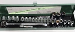 25 Pcs- K-tools 3/8" Drive & Ext 6PT. Metric 14 Shallow 10 Deep Socket Set Vtg. Fixed Price $59.95.