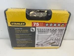 New Stanley 75 Pc Mechanic's Tool Set Model 85-595 6-12, And 1/4"-3/8" Mm/sae. Fixed Price $48.40.