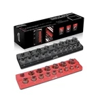 Gooacc 1/2" Magnetic Socket Organizer Set, Pieces Metric & Sae Drive.... Fixed Price $13.75.