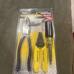 Brand New Klein Tools 3-PIECE Electrical Wiring Kit Plier Made Usa. Fixed Price $35.99.