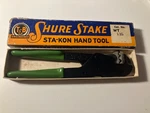 Thomas & Betts Sta-kon WT-135 Shure Stake Ratcheting Hand Tool Crimper. Fixed Price $60.00.