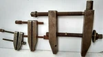 Lot Of 3 Ls Starrett Co (2) NO.161-E Machinist Clamps Look At This (FC94-1-R). Fixed Price $69.95.