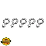 Uxcell M6X9MM Eye Bolts, 5 Pcs, 304 Stainless Steel Hanging Hooks. Fixed Price $20.00.