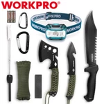 Workpro Camping Hatchet&machete Axe Fixed Blade Hunting Knives W/sheath. Fixed Price $59.99.