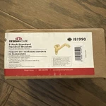 Standard Metal Handrail Bracket In Polished Brass 5 Pack 181990 Design House. Fixed Price $15.99.