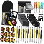 Pcs Mini Tape Screwdriver Keychain Set Father's Day Gifts Bulk 48 Yellow,black. Fixed Price $42.46.