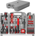 Hi-spec 54PC Red Household Tool Kit Essential Diy Hand Piece,. Fixed Price $64.99.