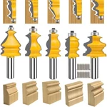 Taiwain 1/2 Inch Shank Router Bit Set Picture Frame Molding Woodworking, Black. Fixed Price $32.85.