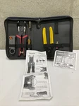 Platinum Tools 90134 Sealsmart Pro Compression Coax Bnc Rca Kit W/ Zip Case Twd. Fixed Price $25.00.
