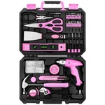 Dekopro Pink 98 Piece Tool Set,general Household Hand Kit With Plastic T.... Fixed Price $56.77.