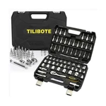 Socket Wrench Set, 62PCS 3/8" Ratcheting With 72 Tooth Count Ratch.... Fixed Price $48.33.