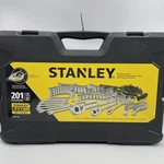 New Stanley 201-PC Mechanics Tool Set Sockets Wrenches Screwdriver Durable Case. Fixed Price $110.50.