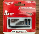 Milwaukee 48-32-2351 Shockwave Conduit Reamer Replacement Blades For 48-32-2350. Fixed Price $14.99.