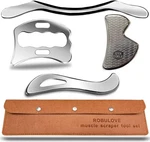 Muscle Scraper Set, 4-PIECE Stainless Steel Iastm Tools,great Soft Tissue. Fixed Price $63.71.